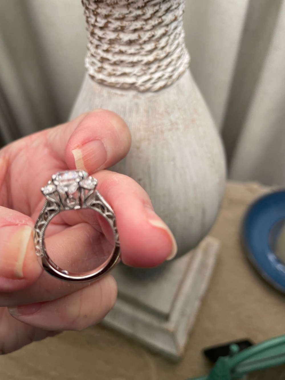 Bella Luce /Vanna K     925 Sterling Silver Flower Ring - Picture 4 of 10